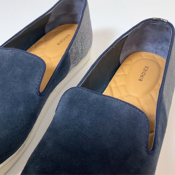Birdies The Swift Slip On Sneakers | Suede | Night Sky Blue | Size 8.5 - Picture 13 of 13